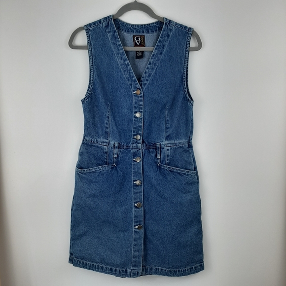 Vintage Other - VTG GLORIA VANDERBILT Denim Skort Romper Size S